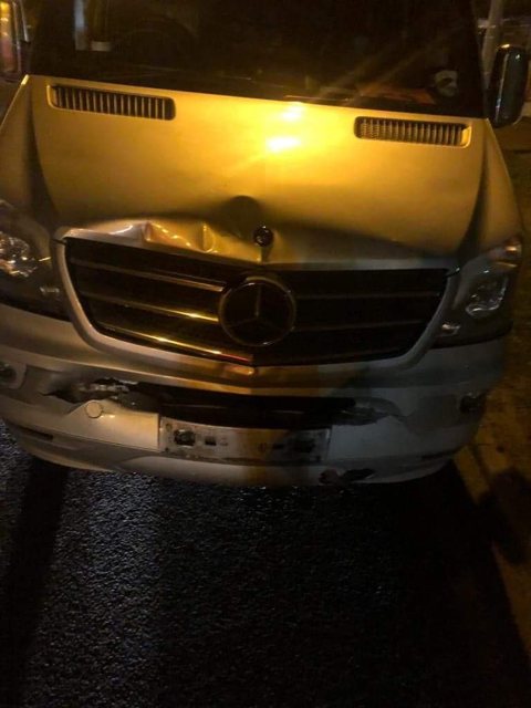Front-end bodywork damage