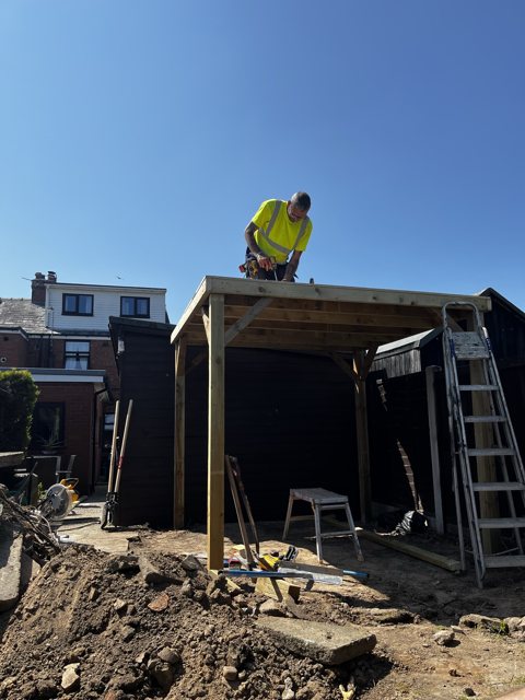 Building a timber garden structure