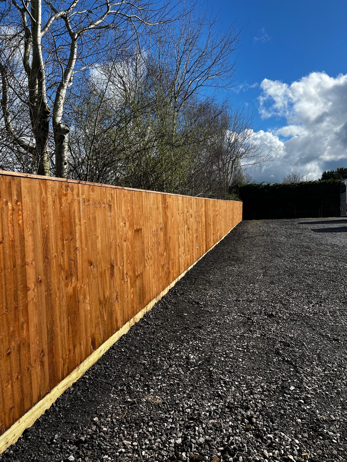 Timber boundary fencing installed by The JTB Group