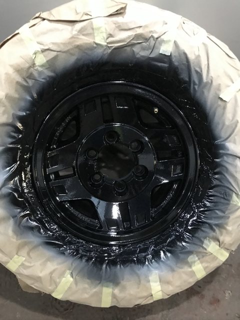 Alloy wheel refinishing